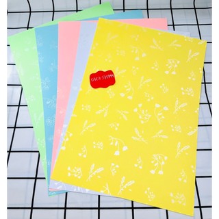 Xấp 20 tờ bìa giấy thơm a4 180gsm làm handmade có hoa văn,bìa giấy in có hoa văn