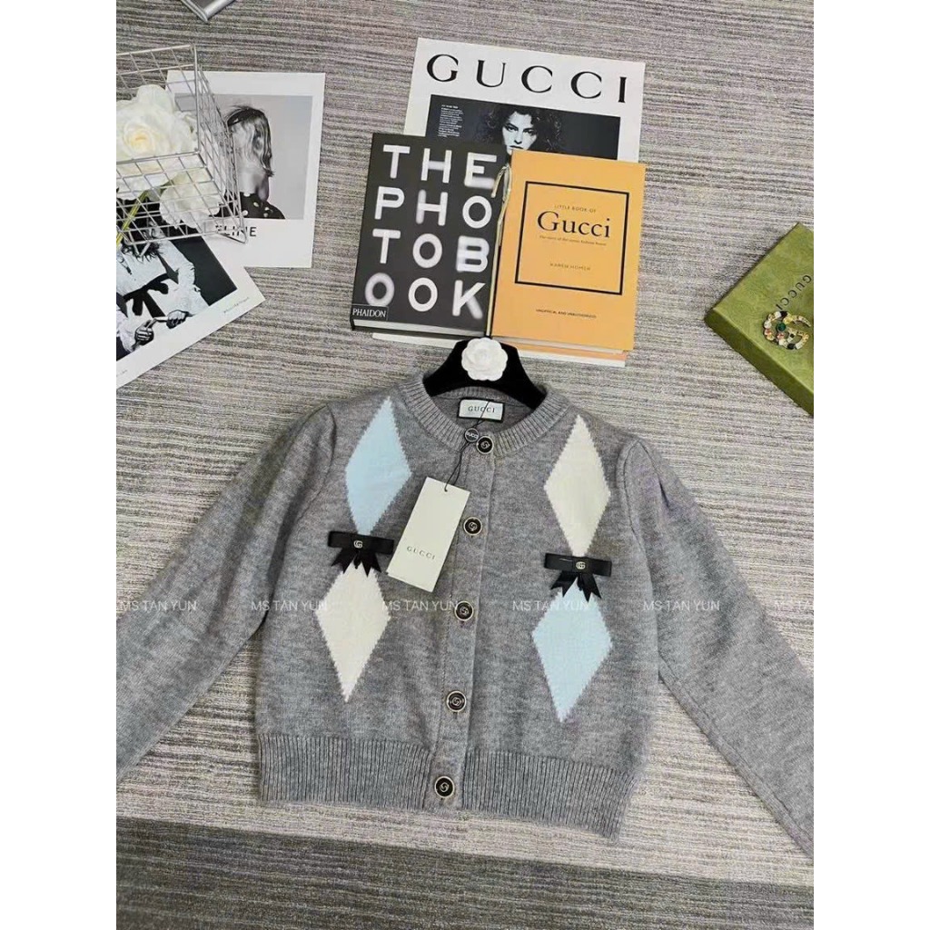 Áo cardigan len trám nơ hot hit hàng QC freesize