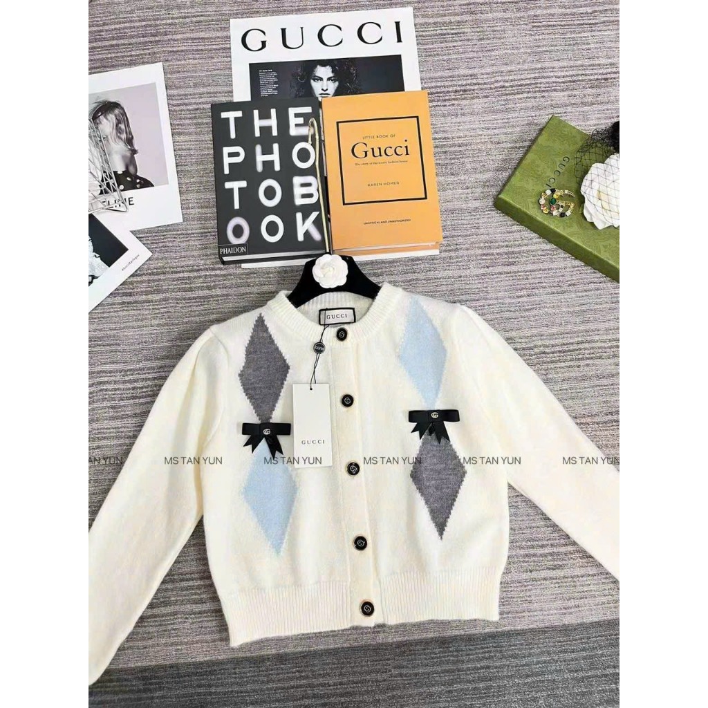 Áo cardigan len trám nơ hot hit hàng QC freesize