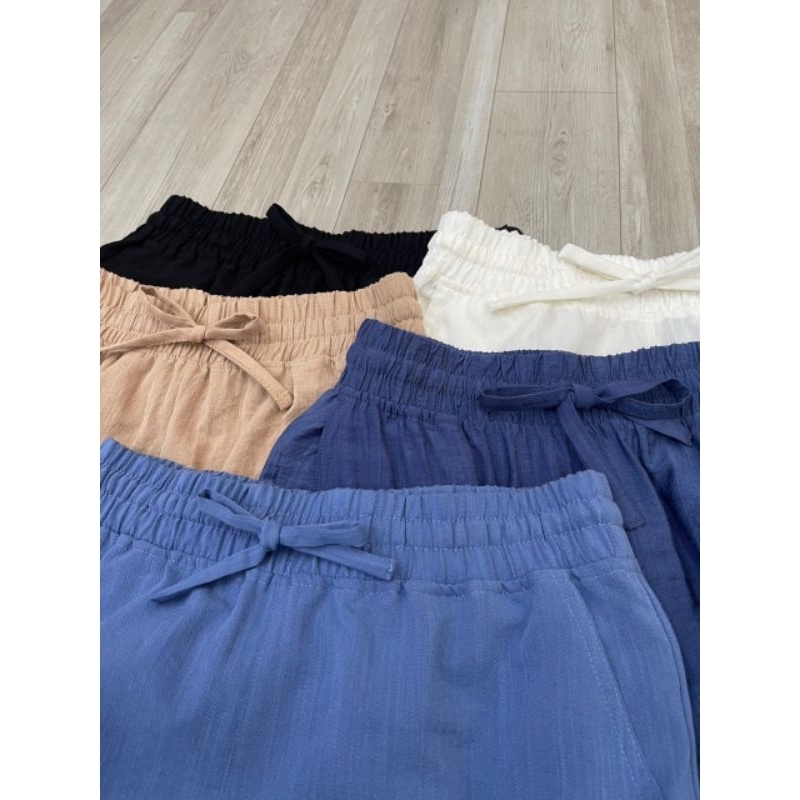 Quần ống suông linen xuất Hàn sịn