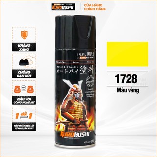 Sơn xịt samurai kurobushi - màu vàng 1728 chuyên dùng cho xe máy