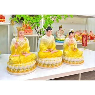 Tam Thánh Ta Bà 30cm ( đá thạch anh)