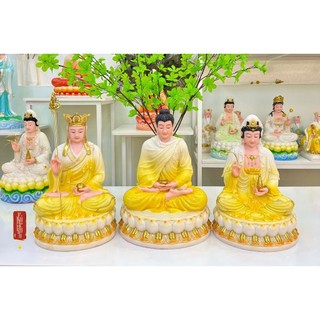 Tam Thánh Ta Bà 30cm ( đá thạch anh)