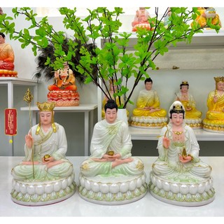 Tam Thánh Ta Bà 30cm ( đá thạch anh)