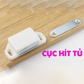 Hít nam châm giữ cánh tủ Cục hít cửa tủ bếp nhôm - gỗ và các loại cửa khác