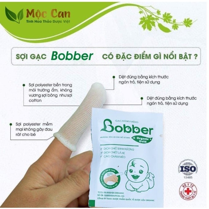 Gạc Rơ Lưỡi Cho Bé Bobber làm sạch răng miệng cho bé