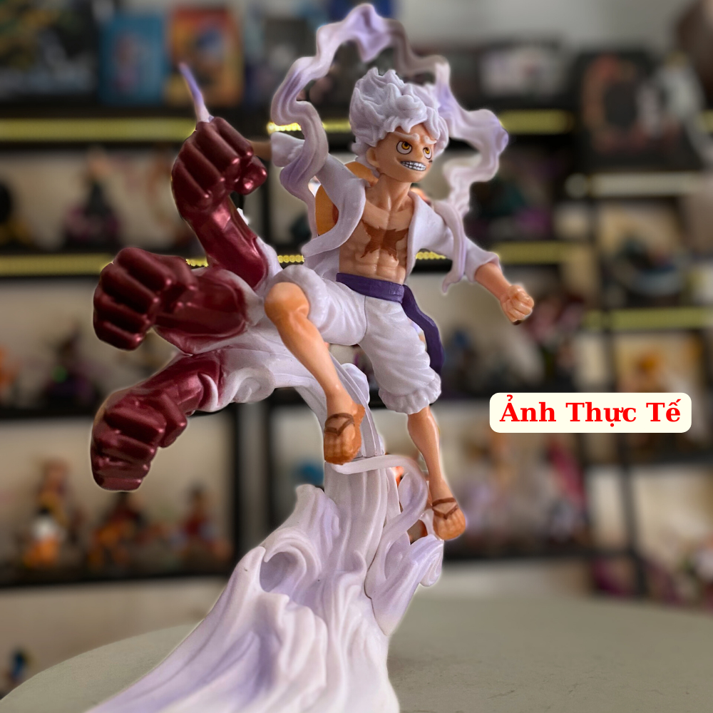 Mô Hình Luffy Gear 5 Bản 3 Đấm 17cm Mô hình One Piece Cao Cấp, Figure Mô Hình Anmie One Piece Luffy Vua Hải Tặc