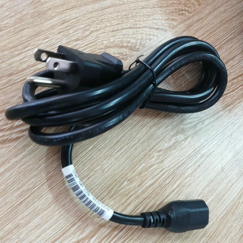 Dây cáp nguồn 3 chấu dài 1,5m 3x0.75mm 10A-250V Hàng Zin - sử dụng cho máy in, máy tính, nồi cơm điện