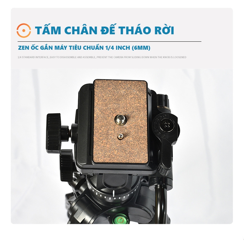 Chân máy ảnh máy quay Tripod điện thoại YUNTENG VCT-691RM