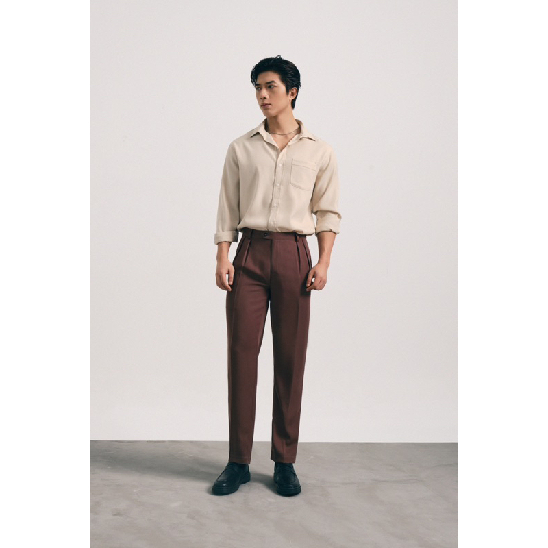 Áo sơ mi dài tay Robus chất cotton Ý dày dặn Windy Shirt