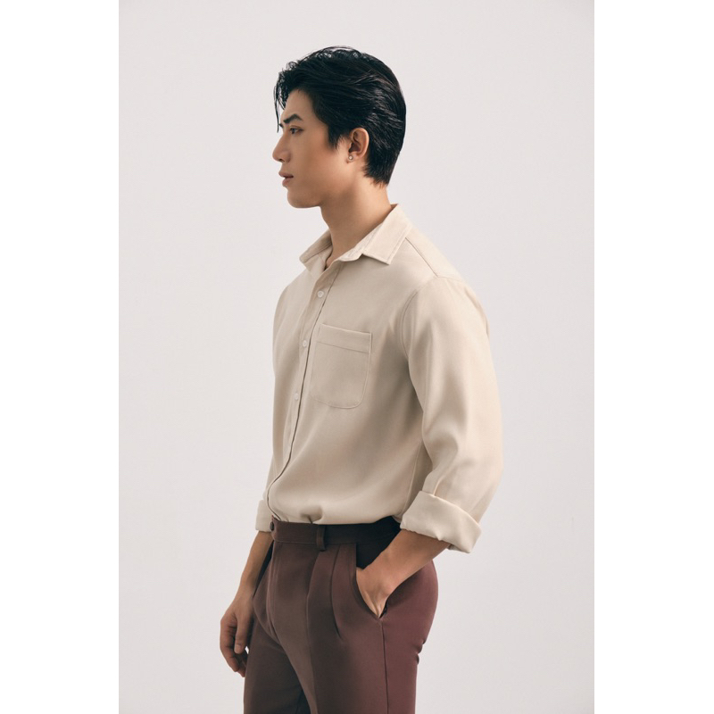 Áo sơ mi dài tay Robus chất cotton Ý dày dặn Windy Shirt