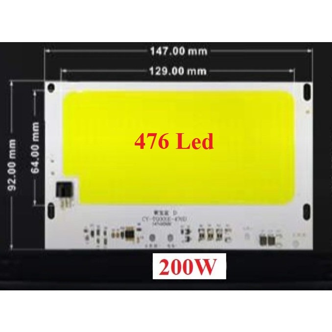 Chíp led 50-80-100-200- 300w 3.2v-3.7v8000-9000k