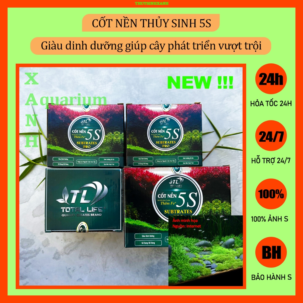 Cốt nền thủy sinh siêu dưỡng bổ sung FE+