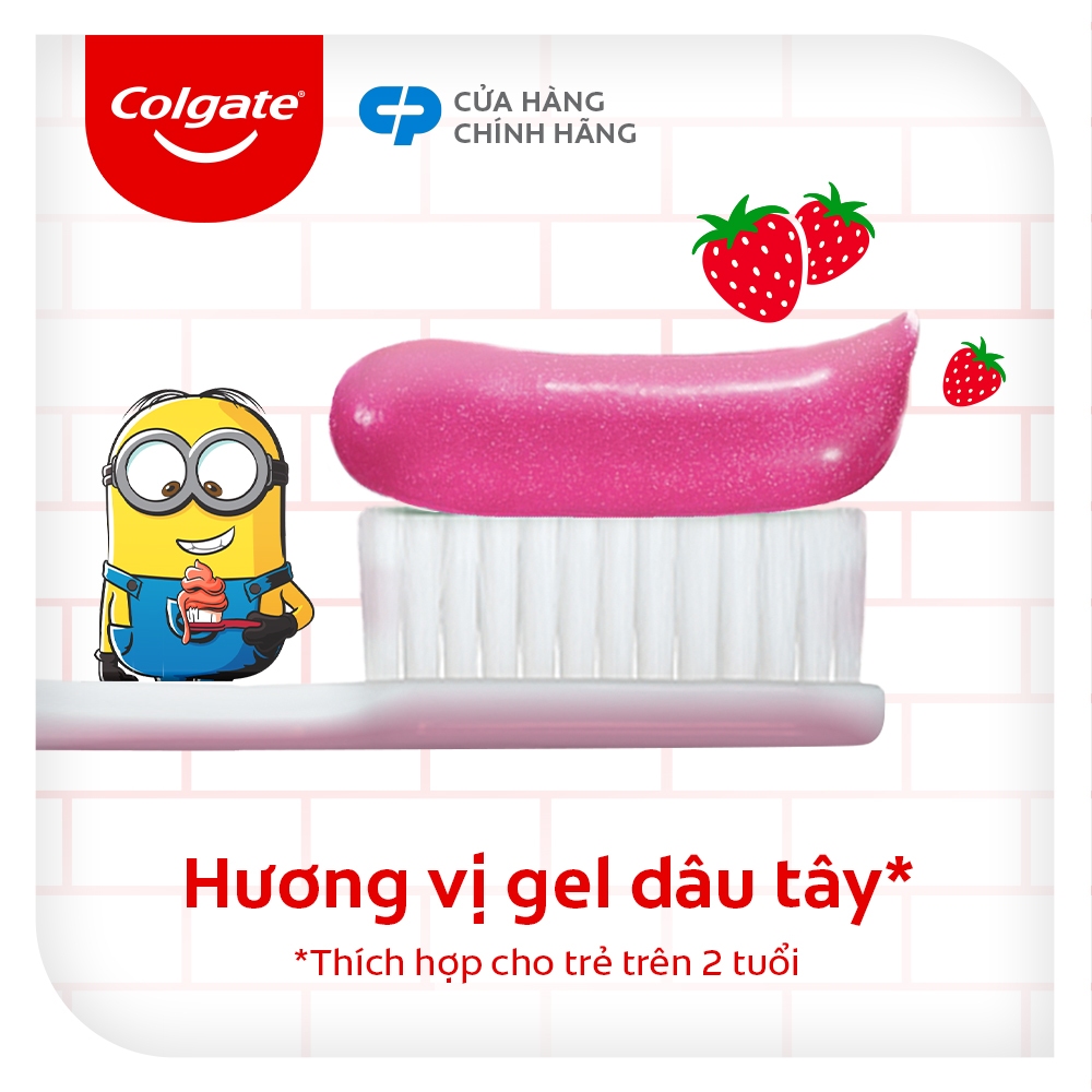 Bộ 2 Kem đánh răng Colgate Minion 80g và 2 bàn chải Colgate Minion cho trẻ em