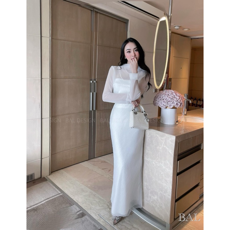Set tơ voan 3 chi tiết áo voan mix chân váy midi thanh lịch tôn dáng ,set thiết kế tôn dáng mùa thu ảnh thật