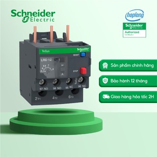 Rơ le nhiệt SCHNEIDER LRD12 dải cài đặt 5.5-8A đầu kết nối bắt vít dùng cho khởi LC1D18-38