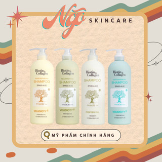 Bộ dầu gội xả & ủ tóc biotin & collagen 1000ml - chai cao tròn