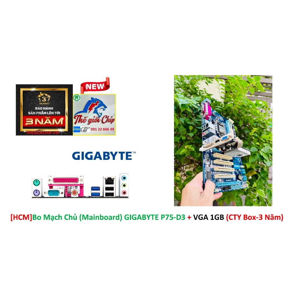Bo Mạch Chủ  GIGABYTE P75-D3 + VGA 1GB