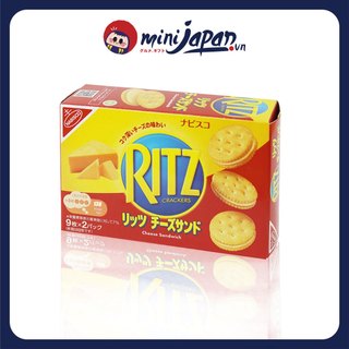 Bánh quy Ritz Crackers nhân kem phô mai 160g Nhật Bản (9 cái x 2 gói)