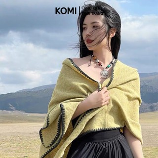 Khăn quàng cổ thời trang KOMI khăn choàng cổ giả cashmere cao cấp sang trọng thanh lịch