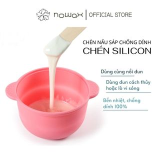 Chén đun sáp SILICON chống dính, chịu nhiệt. Dùng đun cách thủy, lò vi sóng hoặc dùng kem máy đun, dễ dàng vệ sinh