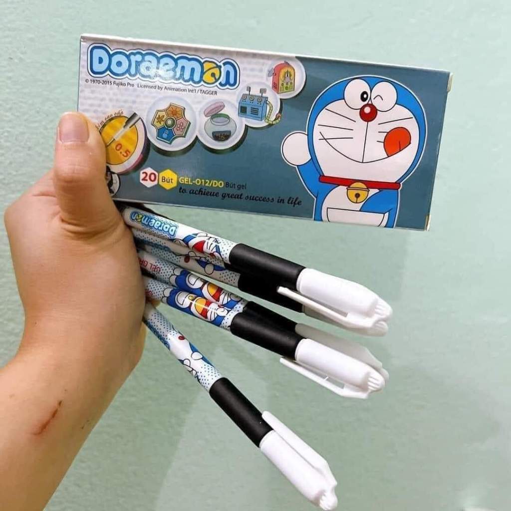 Hộp 20 chiếc Bút mực nước Gell Doraemon 0.5mm .Hàng thiên long