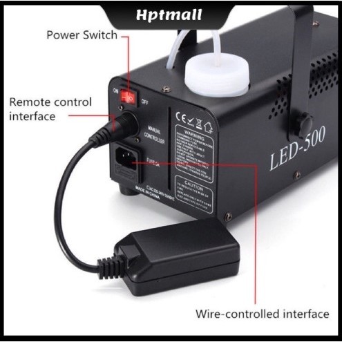 Máy Tạo Khói 500W Sân Khấy Vũ Trường . Máy Phun Khói Có Đèn Led Hàng Tốt