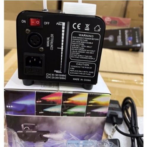 Máy Tạo Khói 500W Sân Khấy Vũ Trường . Máy Phun Khói Có Đèn Led Hàng Tốt