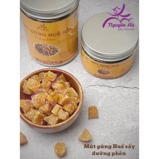 Mứt Gừng Sấy Đường Phèn gói 500g, giảm ho, giải cảm và giúp ấm người