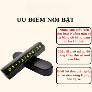 Bảng số điện thoại ô tô, bảng ghi số điện thoại ô tô gắn trên taplo