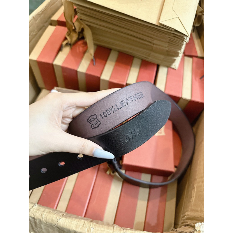 Thắt lưng nam nịt nam levis fullbox kèm túi giấy xịn