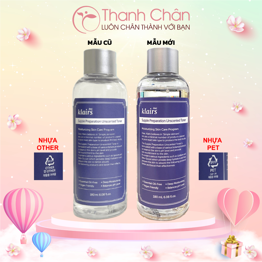 Nước hoa hồng Dear, Klairs Supple Preparation Toner 180ml