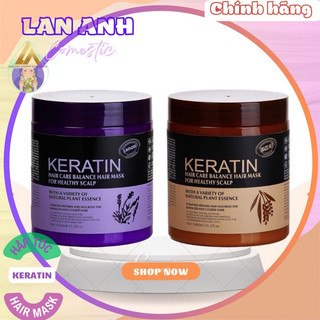 Kem ủ tóc KERATIN COLLAGEN 1000ML LAVENDER - Ủ hấp tóc khoáng chât KERATIN