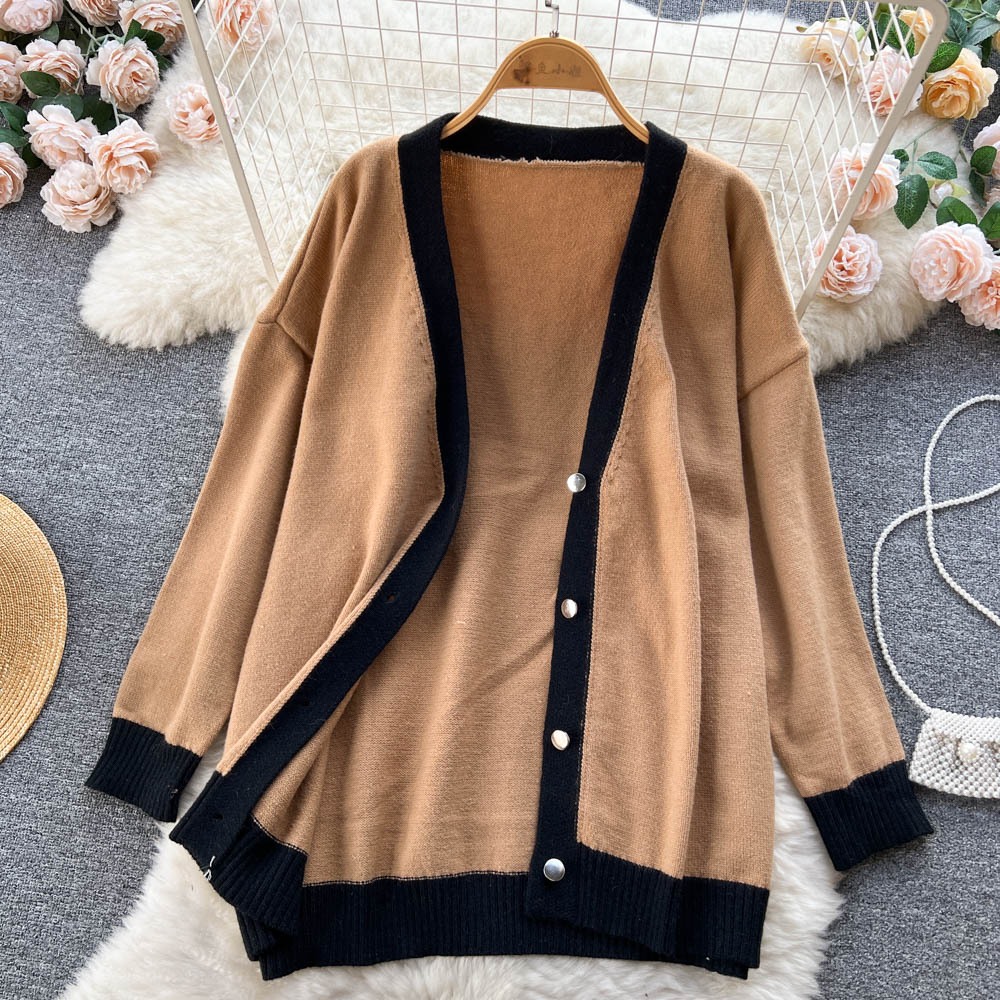 Set áo len kèm váy 2 dây họa tiết xoắn nữ tính