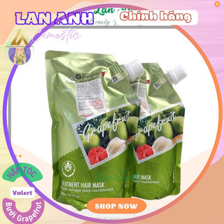 Kem Ủ Hấp bưởi Valert Grapefruit Kem ủ tóc phục hồi tóc hư tổn Dầu hấp siêu mềm mượt