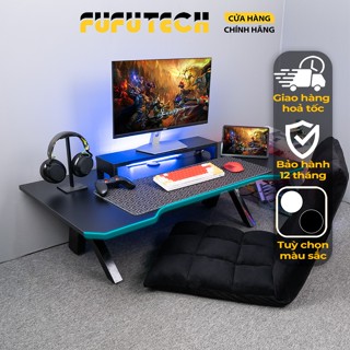 Combo Bàn Làm Việc, Học Tập, Gaming Ngồi Bệt V1 Chân Chữ K Fufutech Thoải Mái, Phong Cách, Ghế Lười Giúp Bạn Thư Giãn