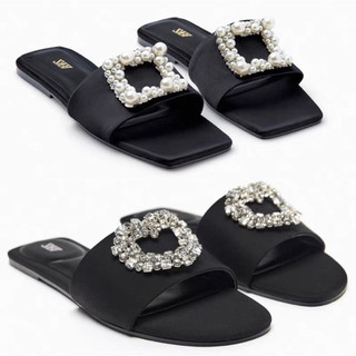ORDER ✅ZR Dép quai ngang đá mũi vuông