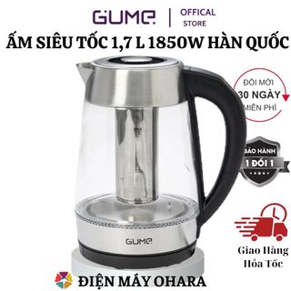 Ấm siêu tốc bình đun nước siêu tốc cách nhiệt cao cấp hàn quốc gume bảo hành 12 tháng lỗi 1 đổi 1