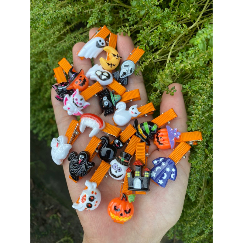 Set 2 Kẹp tóc Halloween cho bé gái,kẹp mỏ vịt