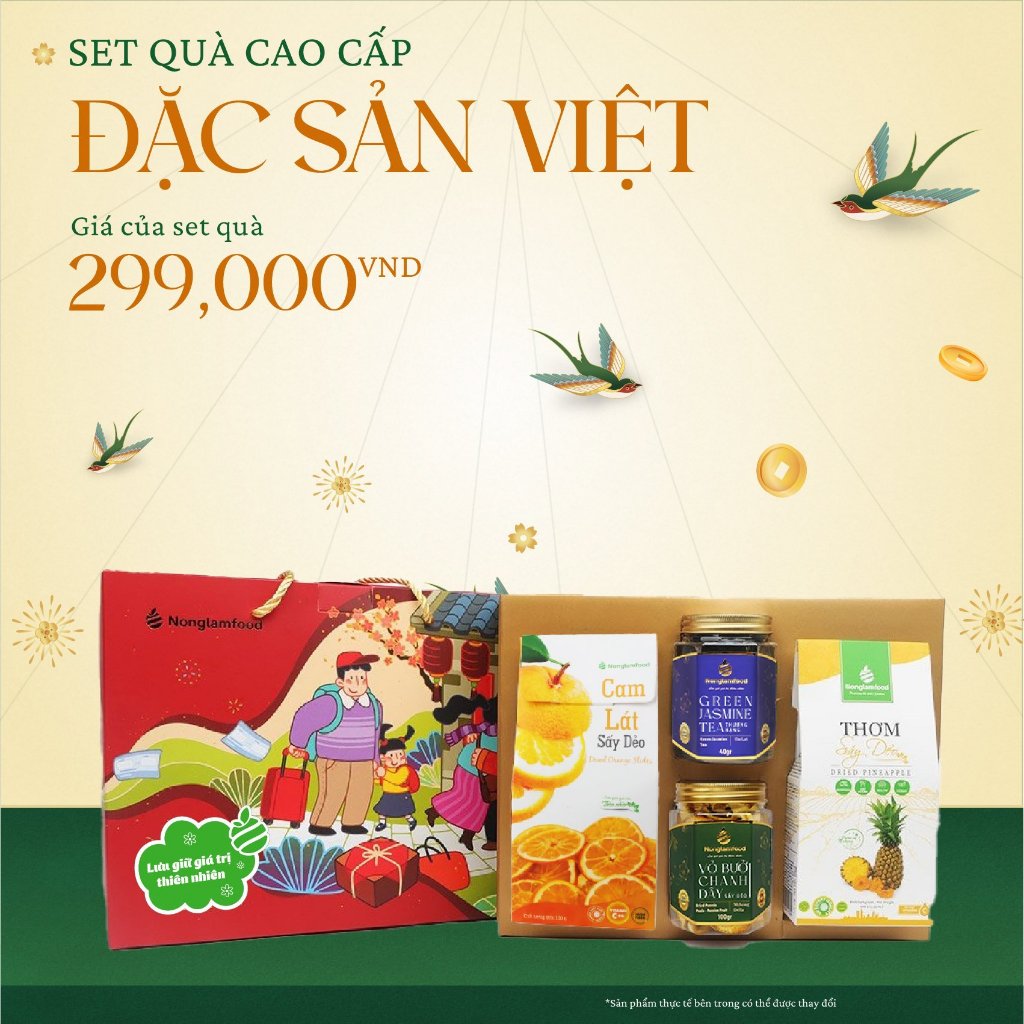 [Quà tặng 20/11] Set quà tặng đặc biệt Đặc Sản Việt Nonglamfood |  Bộ quà tặng sang trọng người thân, bạn bè