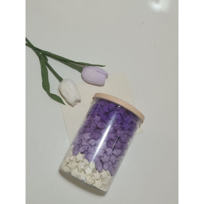Sao giấy gấp sẵn màu pastel