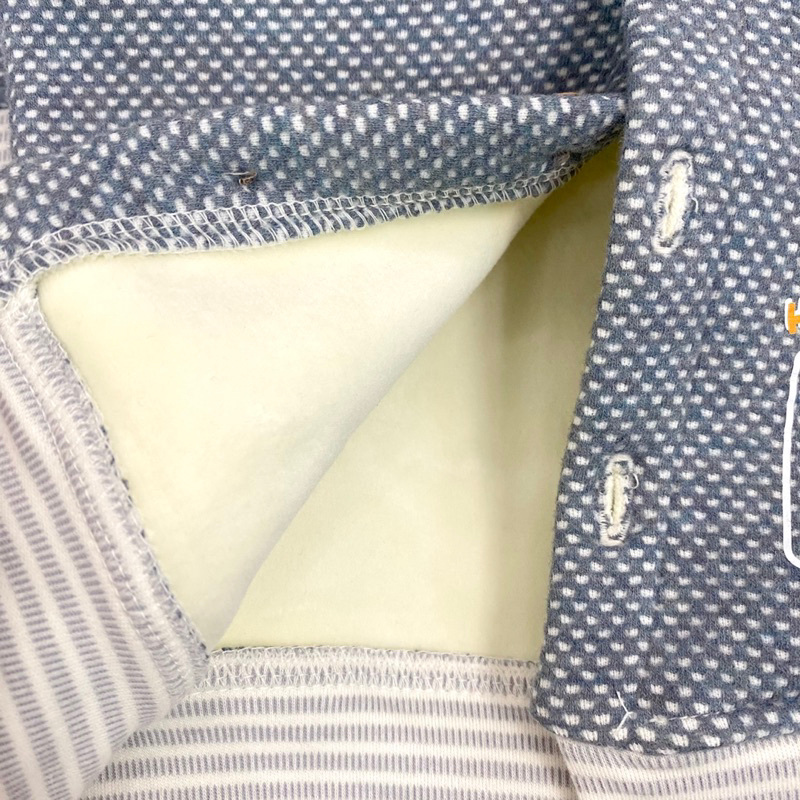 DOKMA - Gile chần bông lót nỉ lông dày dặn cho bé trai bé gái hãng DOKMA