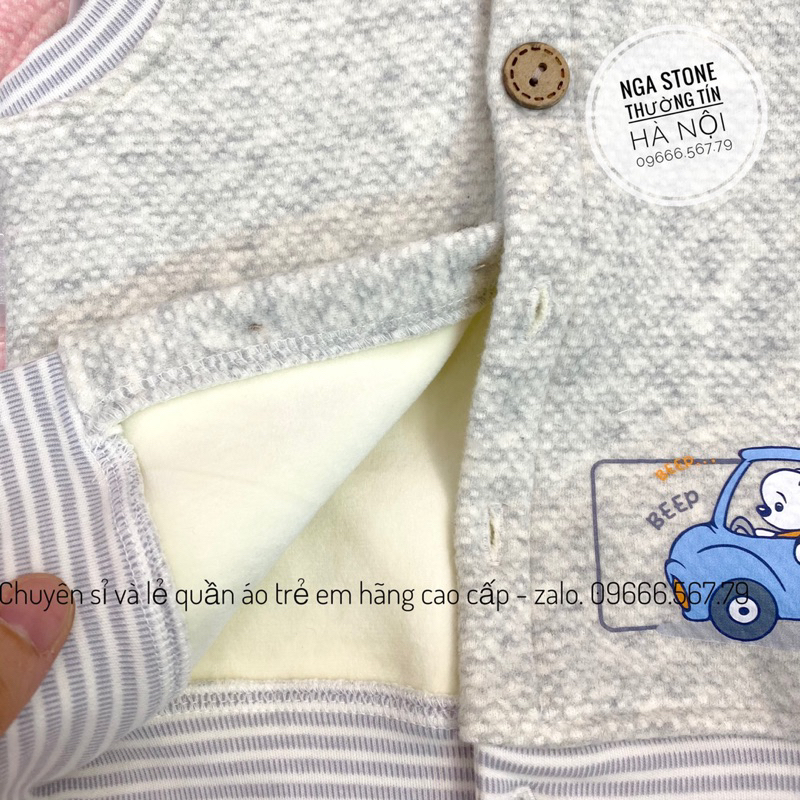 DOKMA - Gile chần bông lót nỉ lông dày dặn cho bé trai bé gái hãng DOKMA