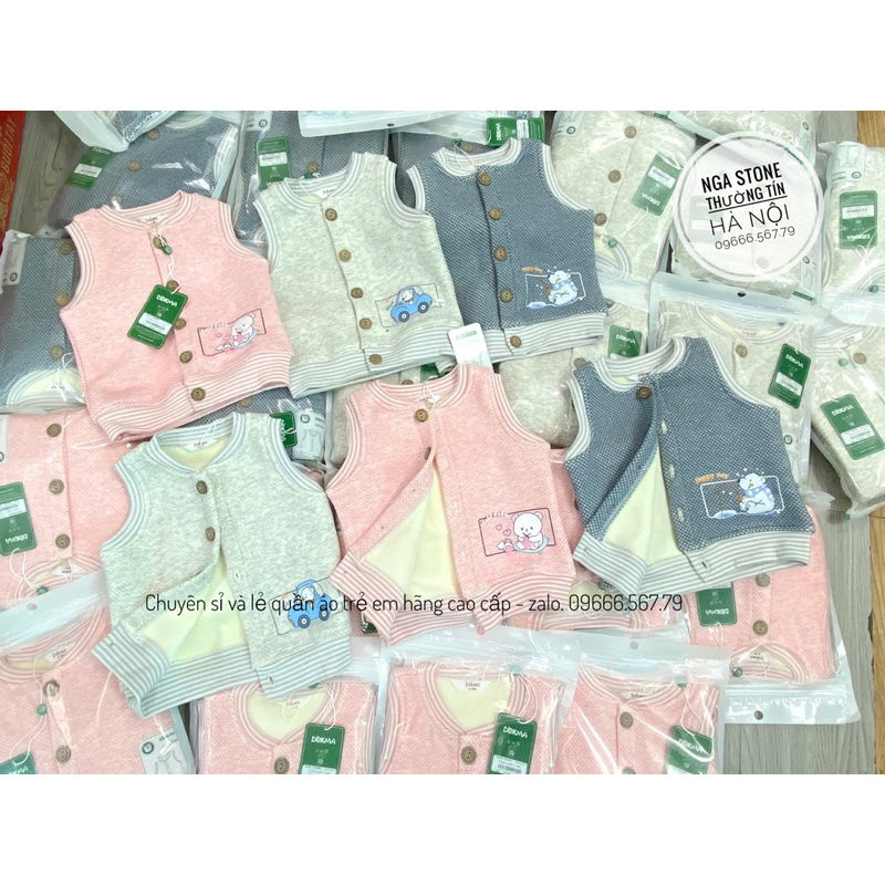 DOKMA - Gile chần bông lót nỉ lông dày dặn cho bé trai bé gái hãng DOKMA