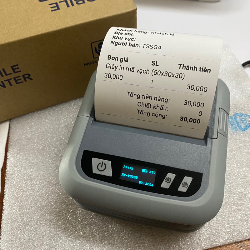 Máy in tem nhãn/ vận đơn/ in bill di động XPRINTER XP-P323B