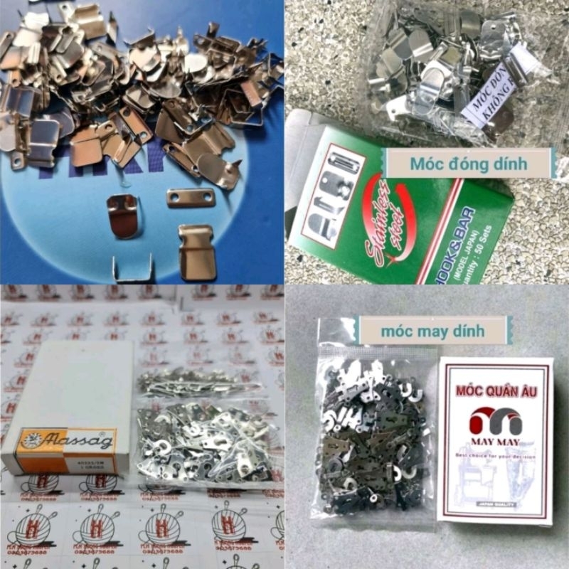 Móc đóng nút quần tây may may cao cấp loại không gỉ sử dụng làm móc cho quần tây, quần vest