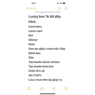 Lucky box 1k tới đayyy