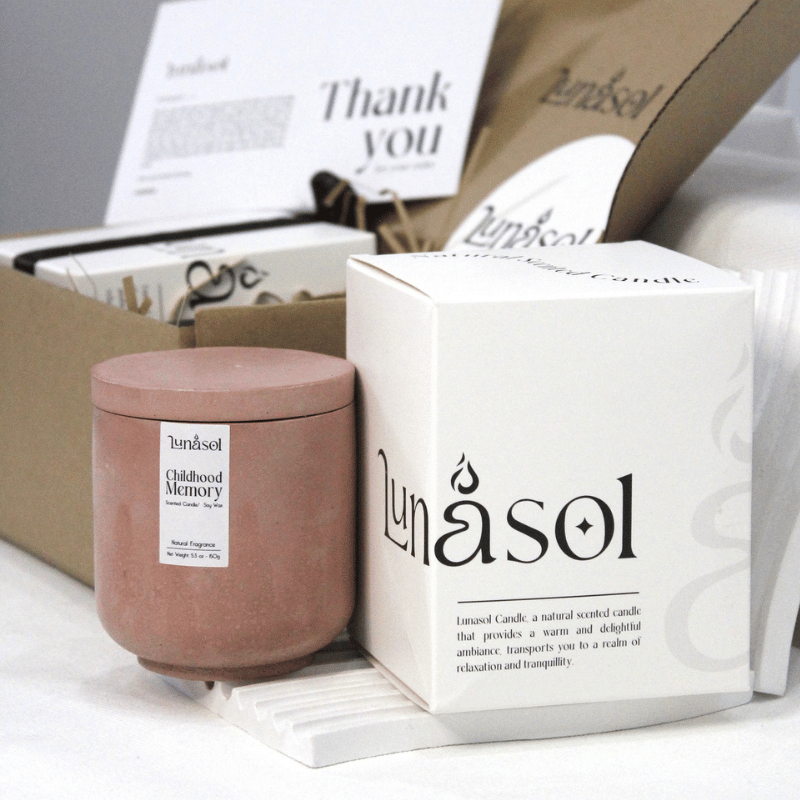 CHILDHOOD MEMORY - NẾN THƠM LUNASOL - Tặng kèm thông điệp Vũ Trụ ngẫu nhiên