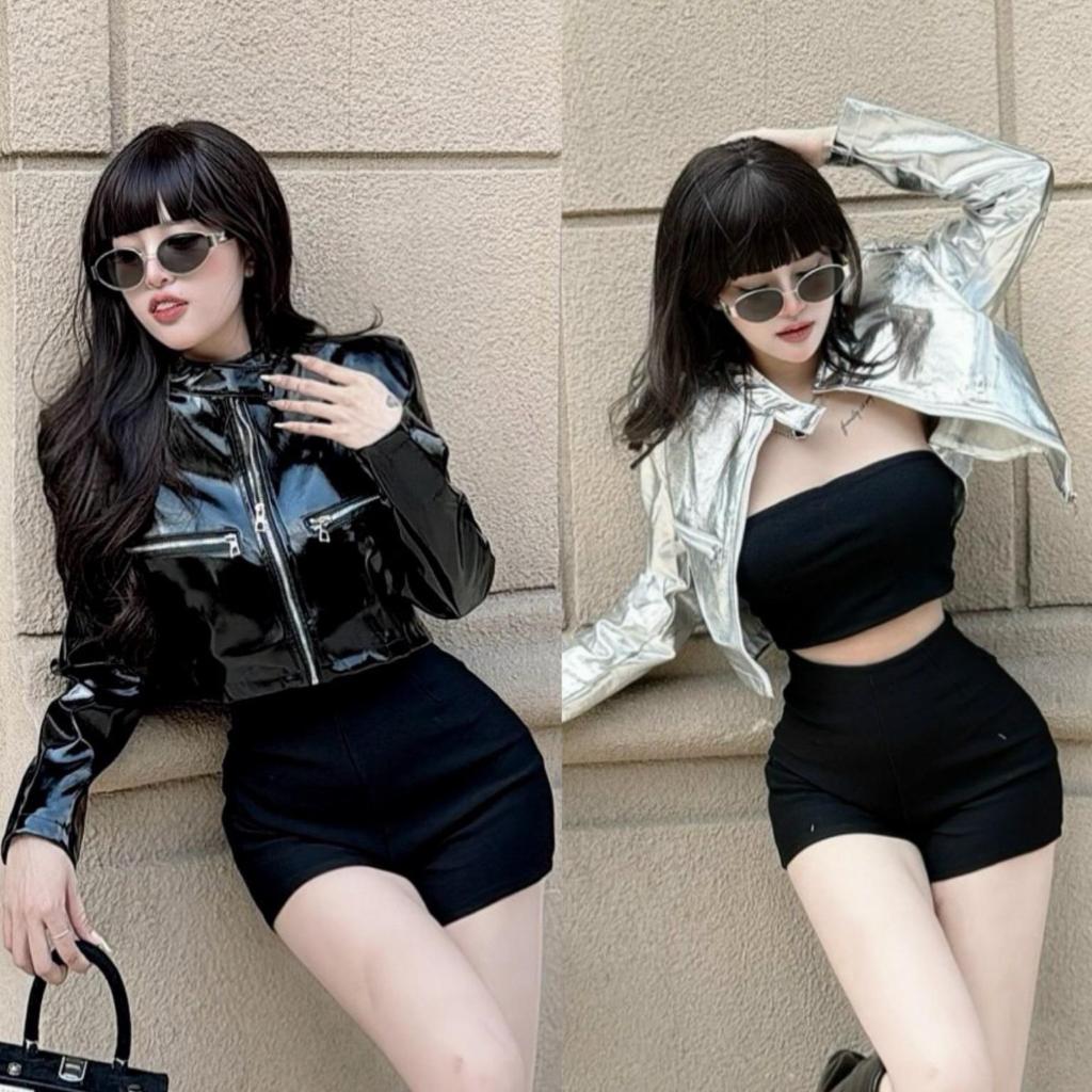 Áo khoác da bóng khóa V1 - A102