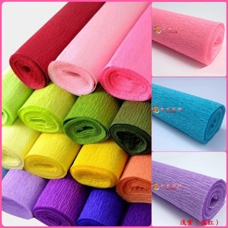 1 Cuộn giấy nhún, giấy nhăn làm hoa trang trí loại đẹp